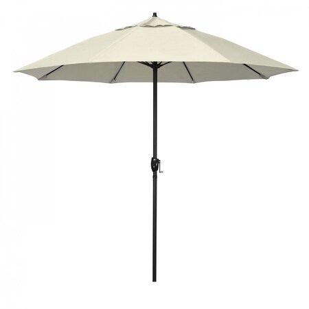 California Umbrella 9' Bronze Aluminum Market Patio Umbrella, Olefin Beige 194061337400